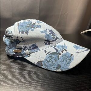 Blue Floral Steve Madden Summer Hat